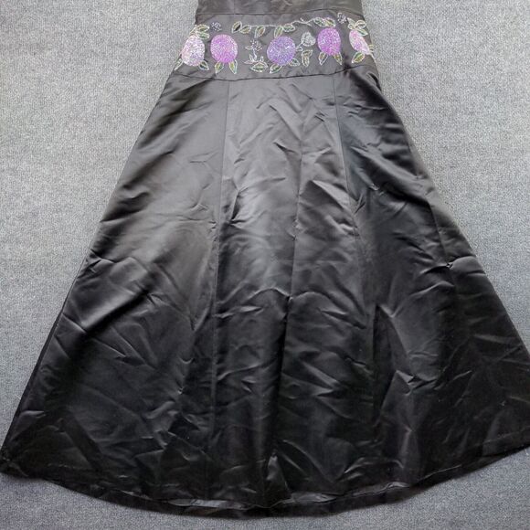 Frederick's of Hollywood Black Strapless Dress with Purple Accents - Picture 4 of 11